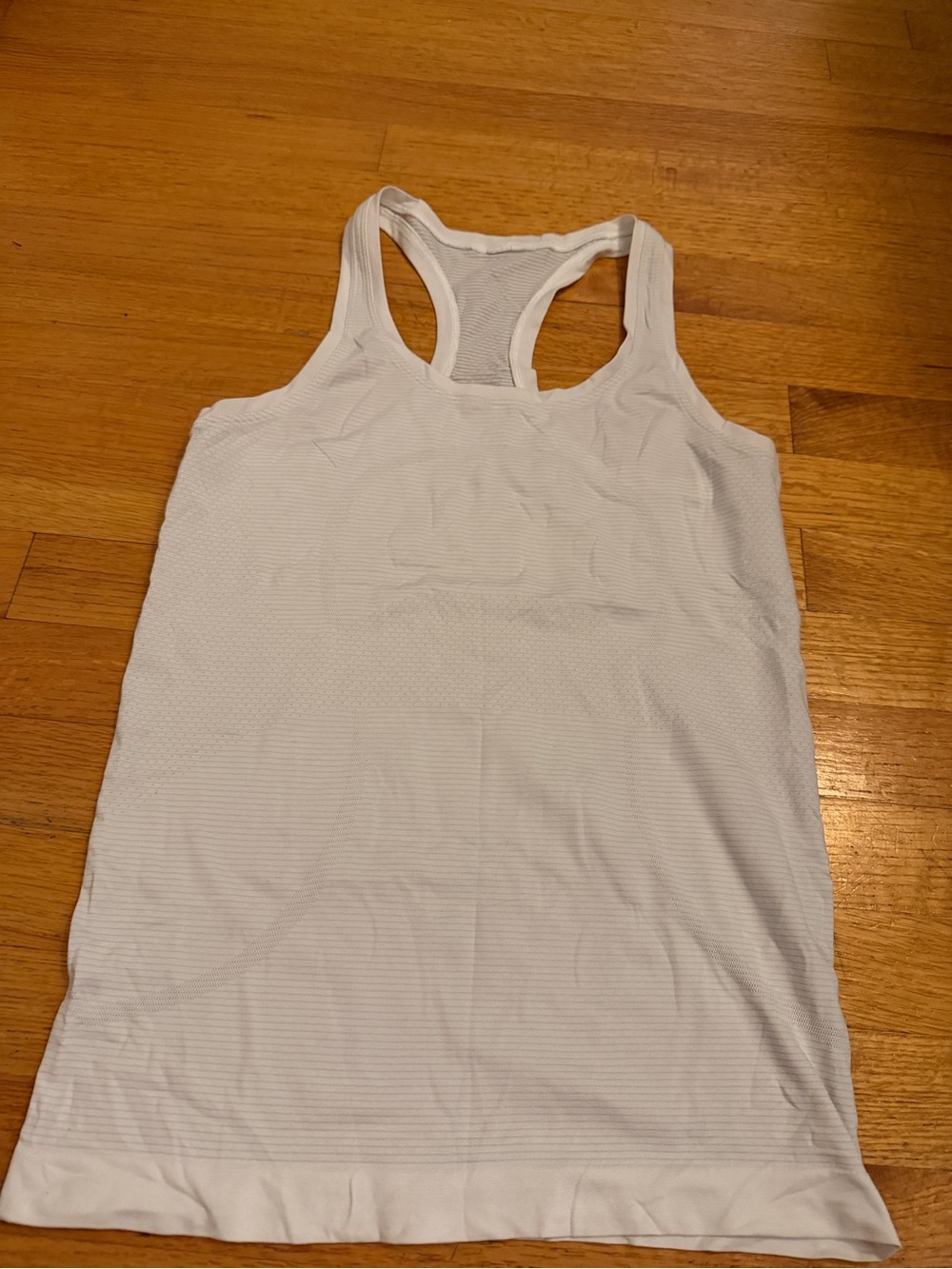 lululemon athletica White Seamless Racerback Tank